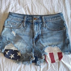 Denim shorts